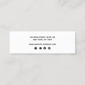 Vier 4-hoefdierentuin voor het verkrijgen van Logo Mini Visitekaartje (Achterkant)