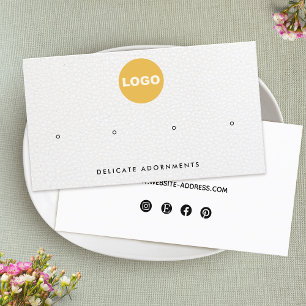 Vier 4-Hoes-onderzoek Voeg Logo-oorhouder toe Visitekaartje