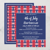 Vier 4 juli BBQ Kaart (Voorkant / Achterkant)