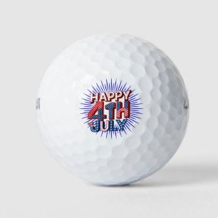 Vier 4 juli met Patriottische USA Design Golfballen