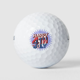 Vier 4 juli met Patriottische USA Design Golfballen