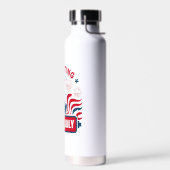 Vier 4 juli met Vrijheidsbeeld Kunst Waterfles (Links)