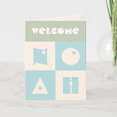 Vier 4 letter baby naam nieuwe ouders felicitatie bedankkaart