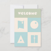 Vier 4 letter baby naam nieuwe ouders felicitatie bedankkaart (Voorkant)