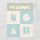 Vier 4 letter baby naam nieuwe ouders felicitatie briefkaart (Voorkant)