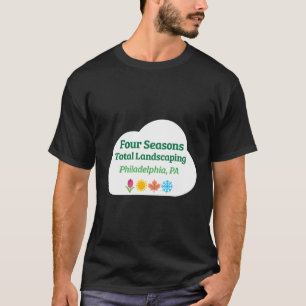 Vier 4 seizoenen totaal landschapsontwerp t-shirt