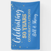 Vier 50 jaar! Aangepaste jubileum banner (Verticaal)
