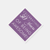 Vier 50 jaar Geweldige kleur servetten zijn (Hoek)