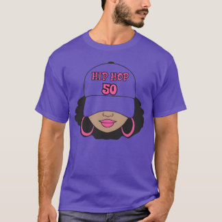 Vier 50 jaar rap muziek Hip Hop cultuur vriend T-shirt