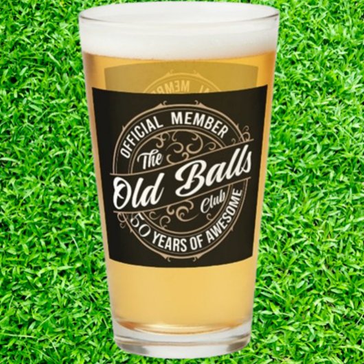 Vier 50ste verjaardag in stijl! glas