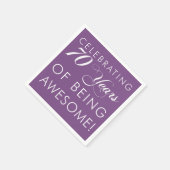 Vier 70 jaar Geweldige kleurservetten Servet (Hoek)