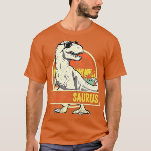 Vier a Saurus Birthday T Rex 4 jaar oude Dino 4e D T-shirt