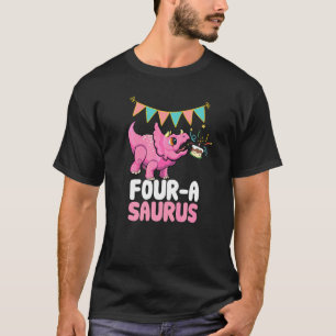 Vier A Saurus Dinosaur Cute Kiddo Triceratops 1 T-shirt