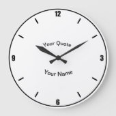 Vier Aantallen met verticale StandaardAantallen Grote Klok (Voorkant)