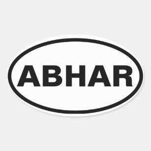 VIER Abhar Ovale Sticker