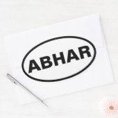VIER Abhar Ovale Sticker (Envelop)
