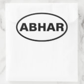 VIER Abhar Ovale Sticker (Tas)