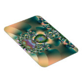 Vier Abstract Ketting met lederen klaver Magneet (Rechterzijde)