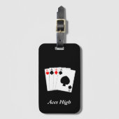 Vier Aces Bagagelabel (Voorkant (verticaal))