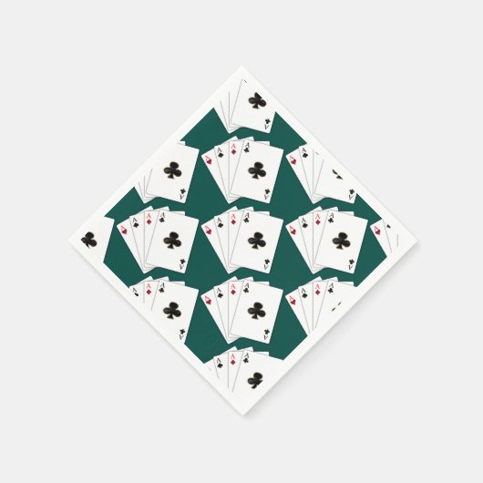 Vier Aces die kaarten spelen Pattern Servet (Hoek)