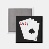 Vier Aces Magnet (Voorkant / Achterkant)