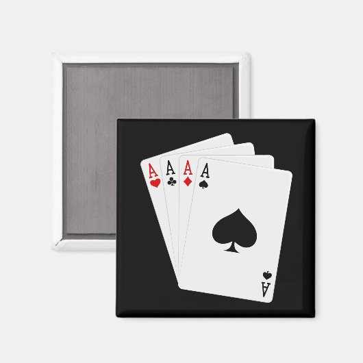 Vier Aces Magnet (Voorkant / Achterkant)