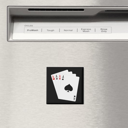 Vier Aces Magnet (Insitu (Vaatwasser))