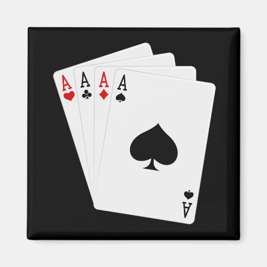 Vier Aces Magnet (Voorkant)