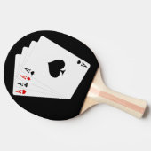 Vier Aces Ping Pong Paddle Tafeltennisbatje (Zijkant)