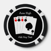 Vier Aces Poker Chips (Achterkant)