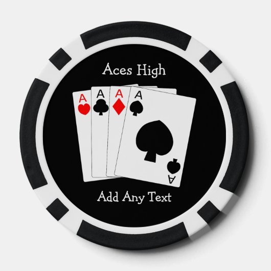 Vier Aces Poker Chips (Achterkant)