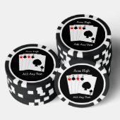 Vier Aces Poker Chips (Opstapeling)