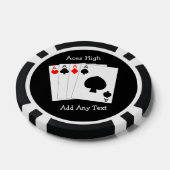 Vier Aces Poker Chips (Enkel)
