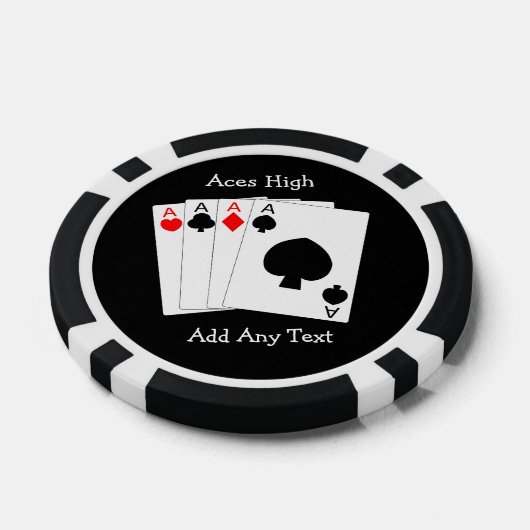 Vier Aces Poker Chips (Enkel)