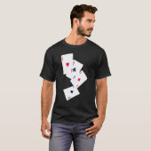Vier Aces Poker Pro Lucky Player Winner Costume Ha T-shirt (Voorkant volledig)
