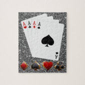 Vier Aces Puzzle Legpuzzel (Verticaal)