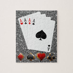 Vier Aces Puzzle Legpuzzel