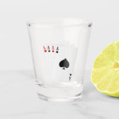 Vier Aces Shot Glass Shot Glas (Voorkant)
