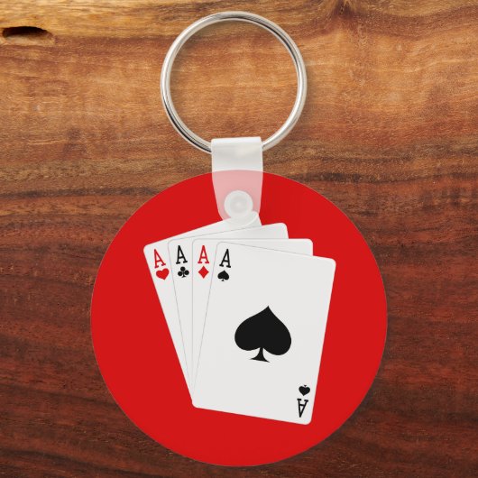 Vier Aces-Sleutelhanger Sleutelhanger (Voorkant)