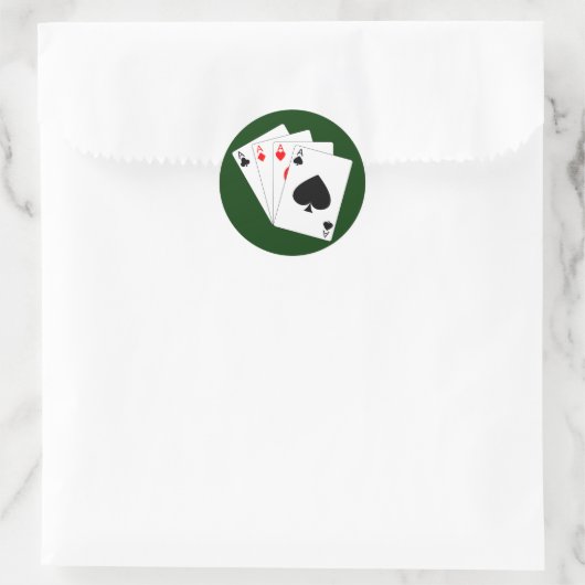 Vier Aces Sticker (Tas)