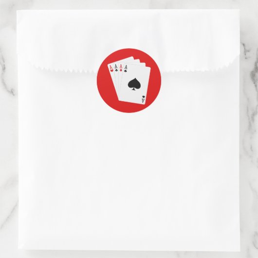 Vier Aces Stickers (Tas)