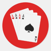Vier Aces Stickers (Voorkant)
