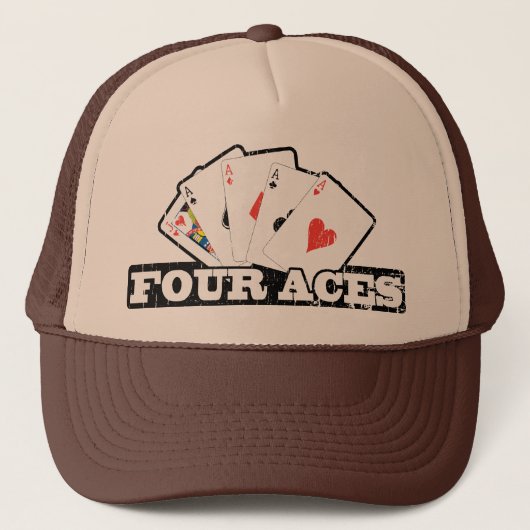 Vier Aces Trucker Hat Trucker Pet (Voorkant)