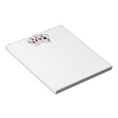 Vier Aces (vier van een soort) pokerspelkaarten Notitieblok (Schuin)