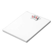 Vier Aces (vier van een soort) pokerspelkaarten Notitieblok (Linkerzijde)
