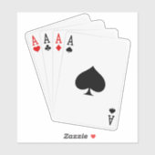 Vier Aces Vinyl Sticker (Vel)