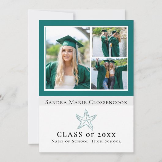 vier Afbeelding Nautische snuifvis afstuderen Aankondiging (Voorkant)