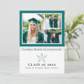 vier Afbeelding Nautische snuifvis afstuderen Aankondiging (Staand voorkant)