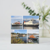 Vier Afbeeldingen Schotse boten en landschappen (Staand voorkant)