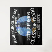 Vier afstudeerklas pensioen 2024 cruiseschip wandkleed (Voorkant)